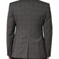 Gray Wool Single Breasted 2 Button Blazer