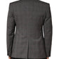 Gray Wool Single Breasted 2 Button Blazer
