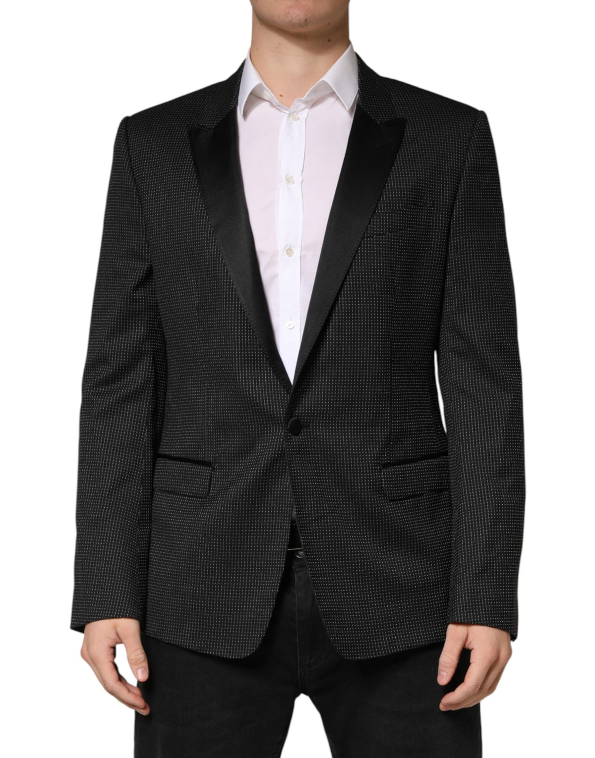 Dark Gray Fantasy Single Breasted Jacket Blazer