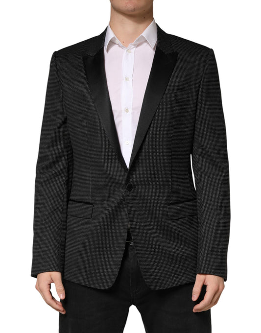 Dark Gray Fantasy Single Breasted Jacket Blazer