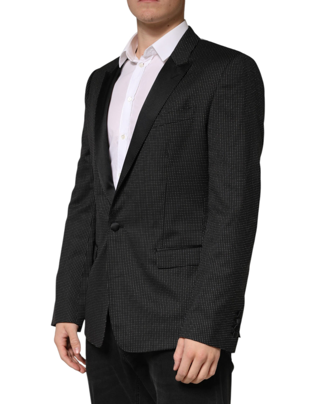 Dark Gray Fantasy Single Breasted Jacket Blazer