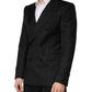 Dark Gray Stripes Double Breasted 2Button Blazer