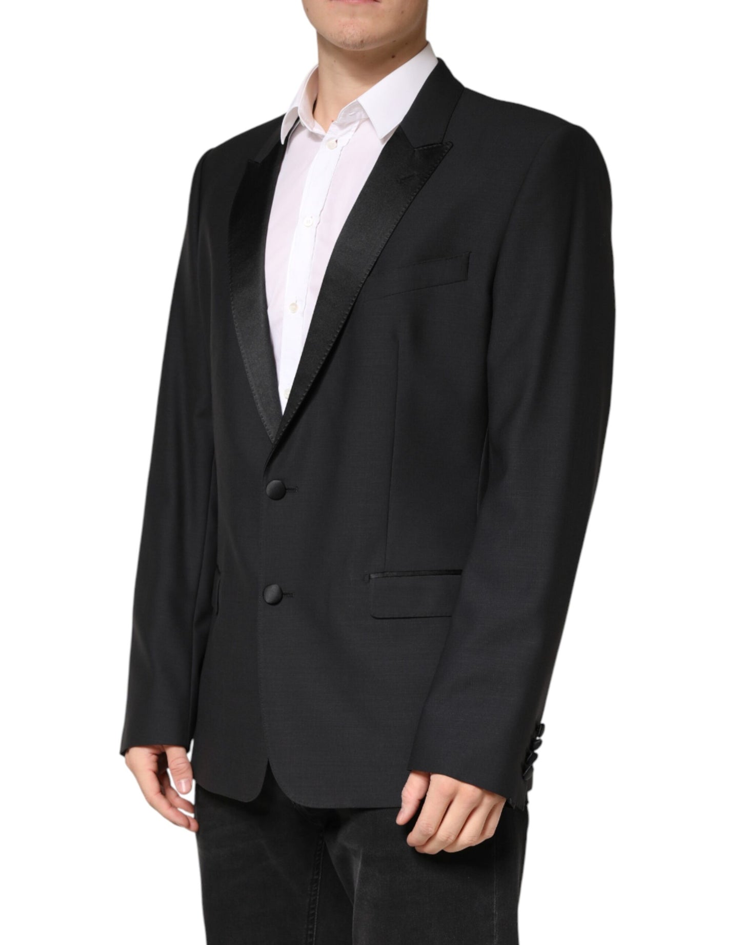 Black MARTINI Single Breasted Jacket Blazer