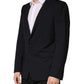Black Wool Single Breasted 2 Button Blazer