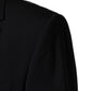 Dark Blue Wool Single Breasted 2 Button Blazer