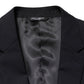 Dark Blue Wool Single Breasted 2 Button Blazer