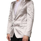 Silver SICILIA Single Breasted Jacket Blazer