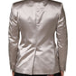 Silver SICILIA Single Breasted Jacket Blazer