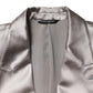 Silver SICILIA Single Breasted Jacket Blazer
