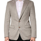 Gray Cashmere Single Breasted Jacket Blazer