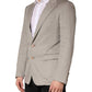 Gray Cashmere Single Breasted Jacket Blazer