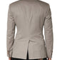 Gray Cashmere Single Breasted Jacket Blazer