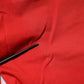 Red Flared Mid Waist Chino Casual Trouser Pants