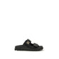 Black Napa Leather / Calf Bos Taurus Slippers