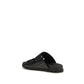 Black Napa Leather / Calf Bos Taurus Slippers