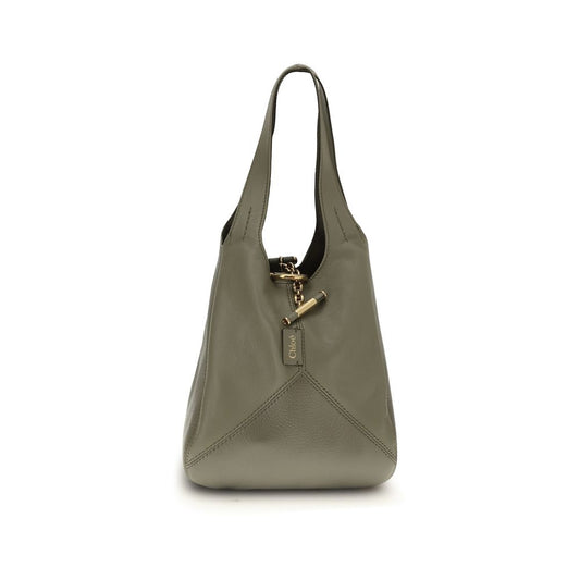 Bicolor Buffalo Leather Shoulder Bag