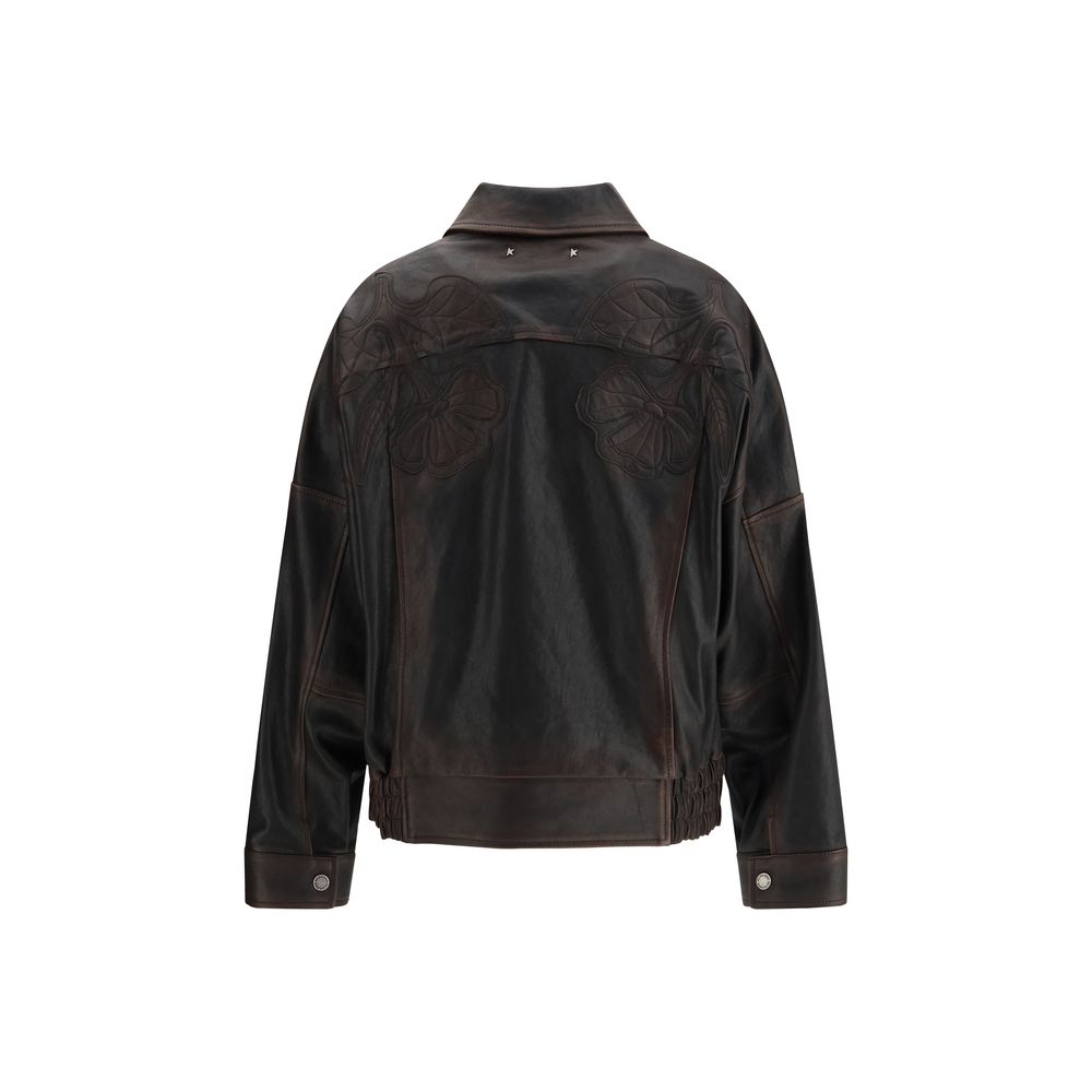 Brown Viscose Bomber