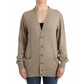 Beige Rayon Cardigan