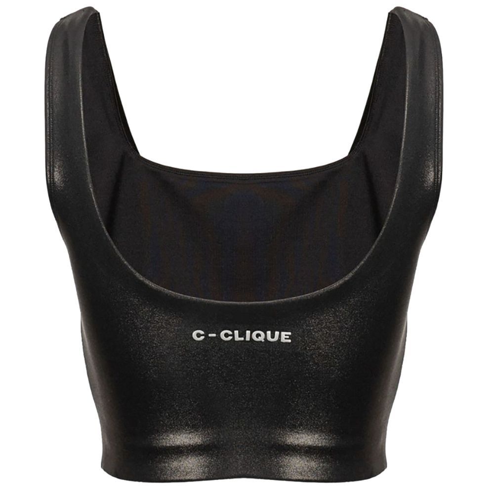 Black Nylon Tank Tops