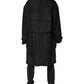 Black Pockets Collared Trench Coat Jacket
