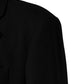 Black Wool Single Breasted Long Coat Jacket