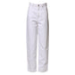 White High Waist Straight Denim Jeans