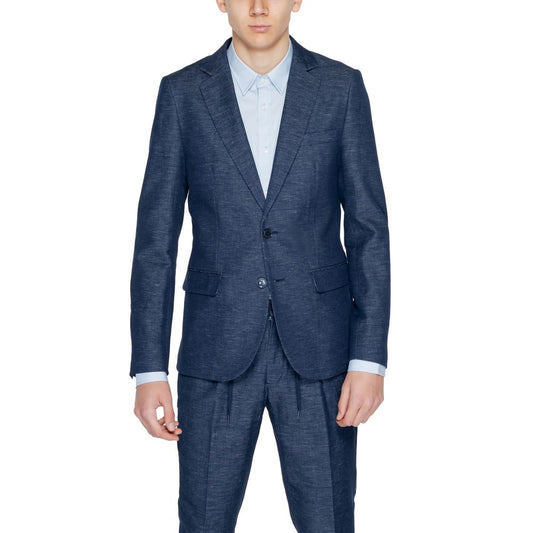 Blue Cotton Blazer