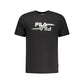 Black Cotton Men T-Shirt