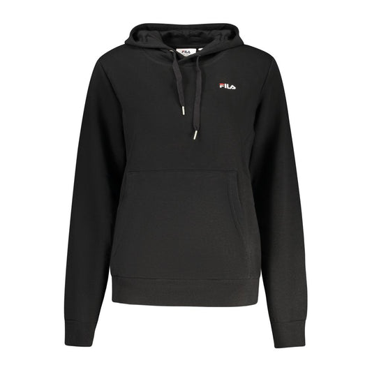Black Cotton Women's Hoodie