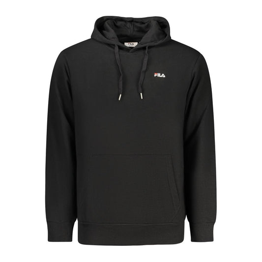 Black Cotton Men's Hoodie