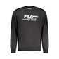 Black Polyester Men Sweatshirt
