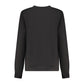 Black Cotton Women Sweatshirt
