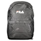 Black Polyester Men Backpack