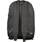Black Polyester Men Backpack