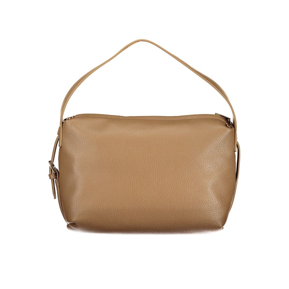 Marrone Polyurethane Women Shoulder Bag