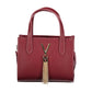Rosso Polyurethane Women Handbag