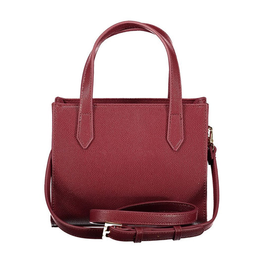 Rosso Polyurethane Women Handbag