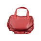 Red Polyurethane Women Handbag