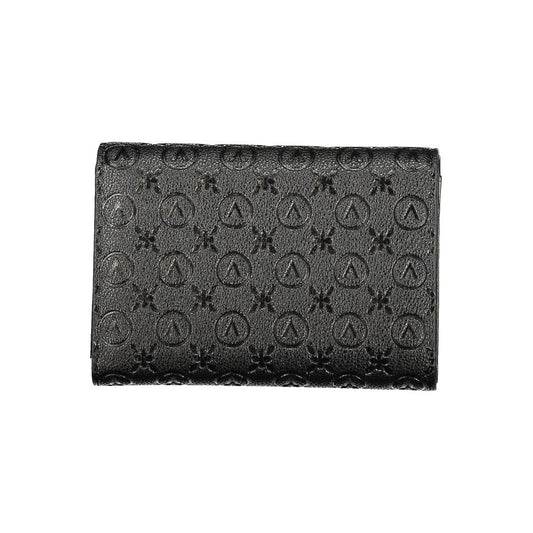 Nero Poliuretano Women Wallet