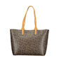 Marrone Polyurethane Women Handbag