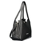 Black Polyurethane Women Handbag