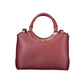 Red Polyurethane Women Handbag