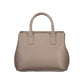 Marrone Polyurethane Women Handbag
