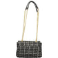 Black Polyurethane Women Handbag