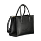 Black Polyurethane Women Handbag