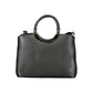 Black Polyurethane Women Handbag