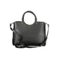 Black Polyurethane Women Handbag