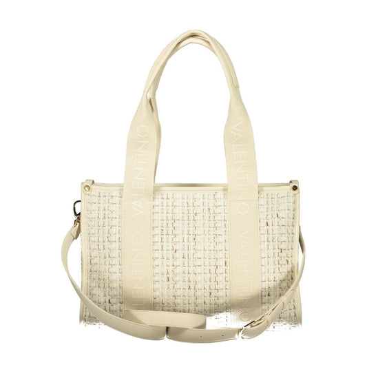 Bianco Polyester Woman Handbag