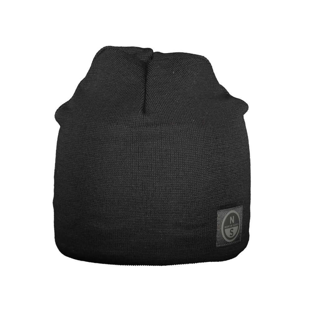Black Wool Men Cap