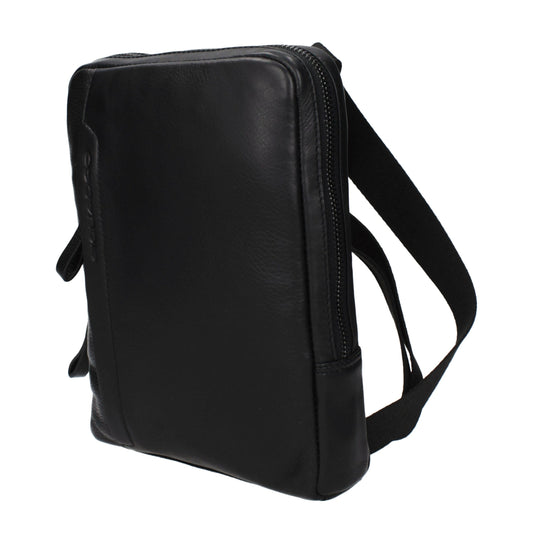 Black Leather Crossbody Bag